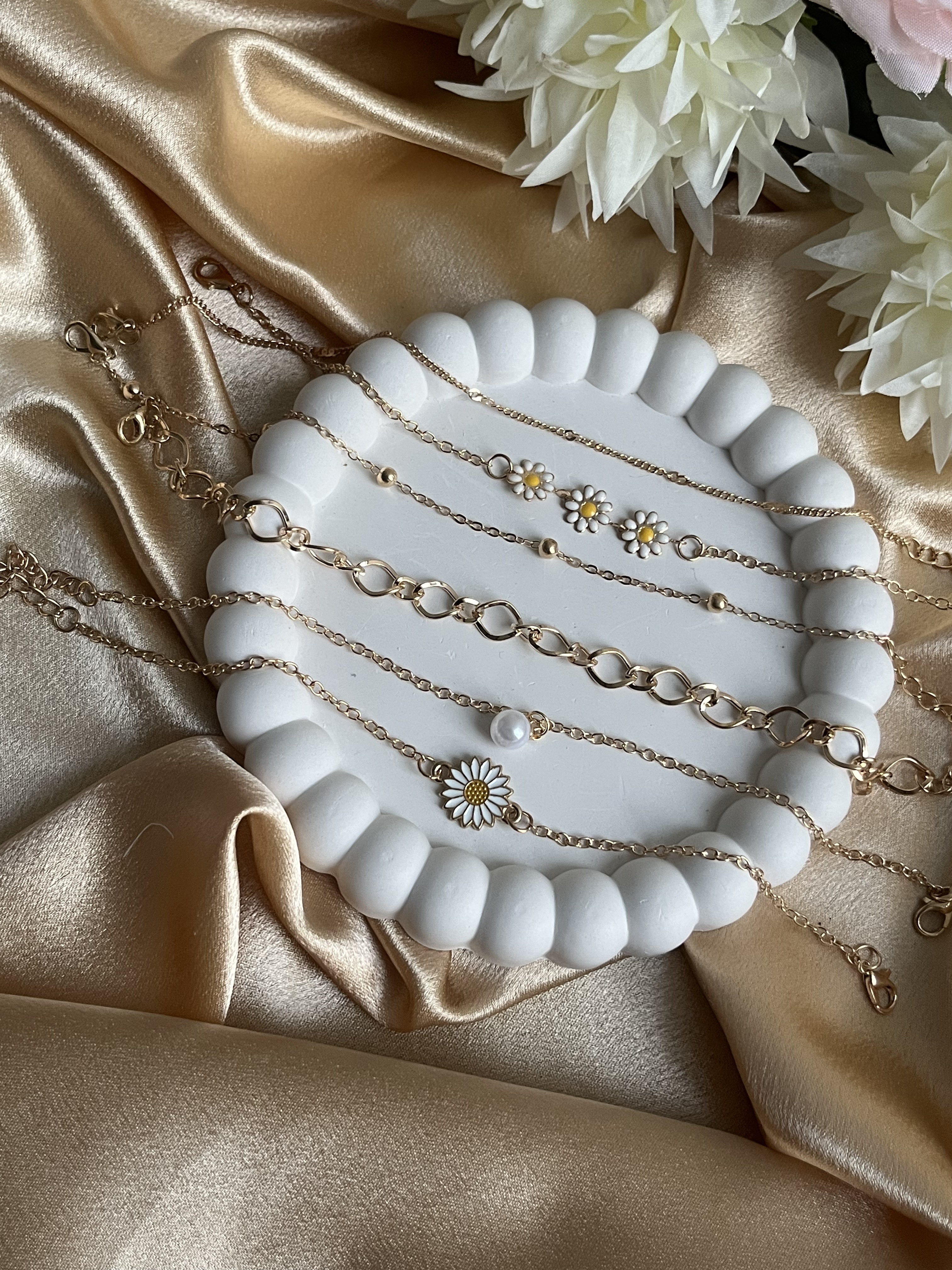 Sunflower Set Anklet