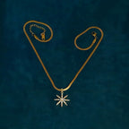 Snow Bloom Pendent Necklace Anti Tarnish