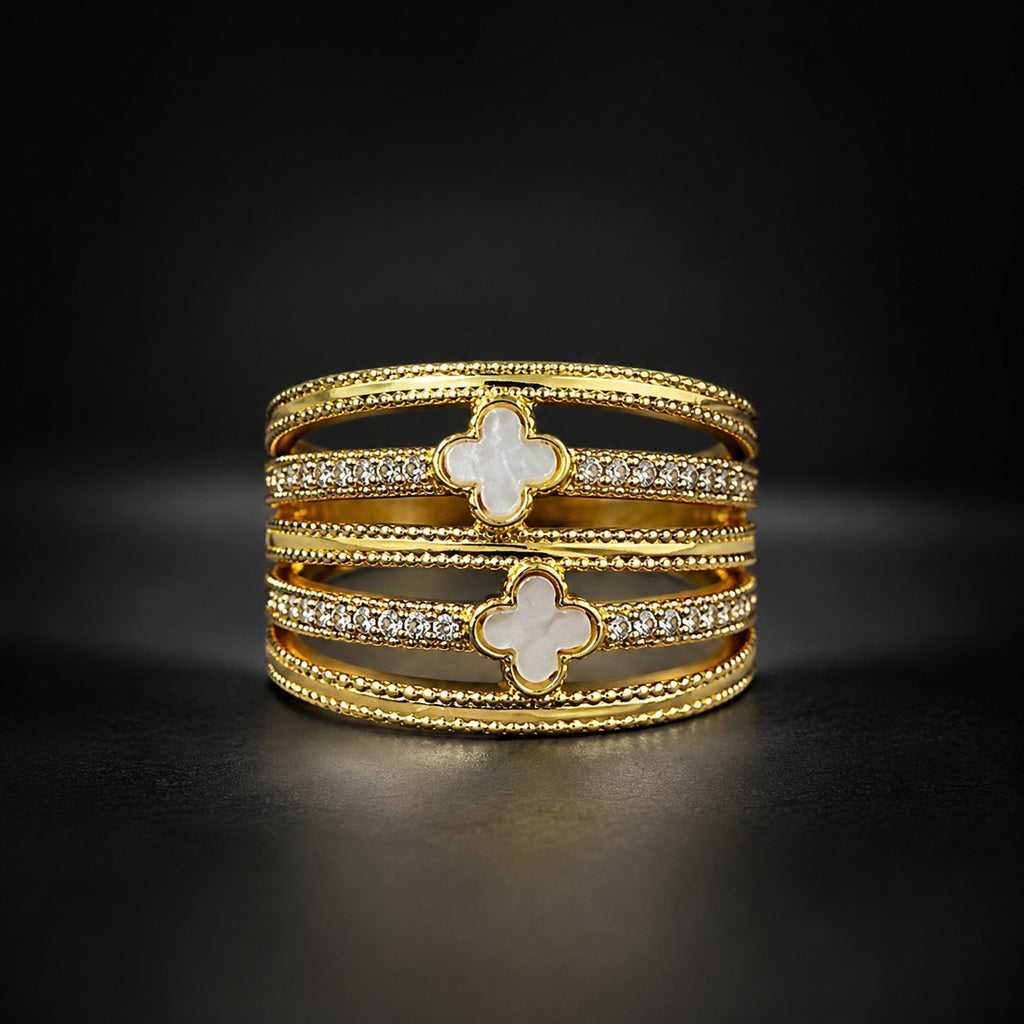 Lucky Bloom Ring Anti Tarnish