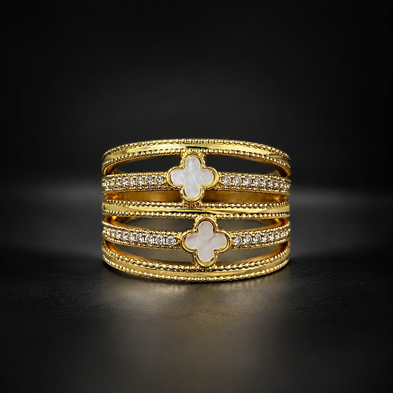 Lucky Bloom Ring Anti Tarnish