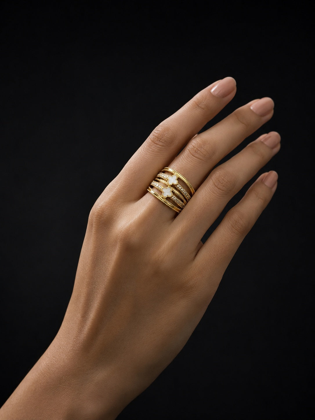 Lucky Bloom Ring Anti Tarnish
