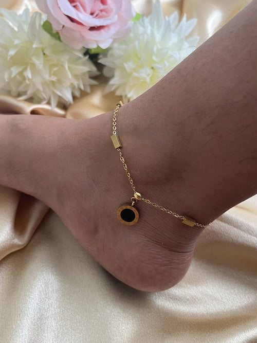 Black Ring Anklet