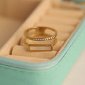 Dimond+Raiging Ring Anti Tarnish