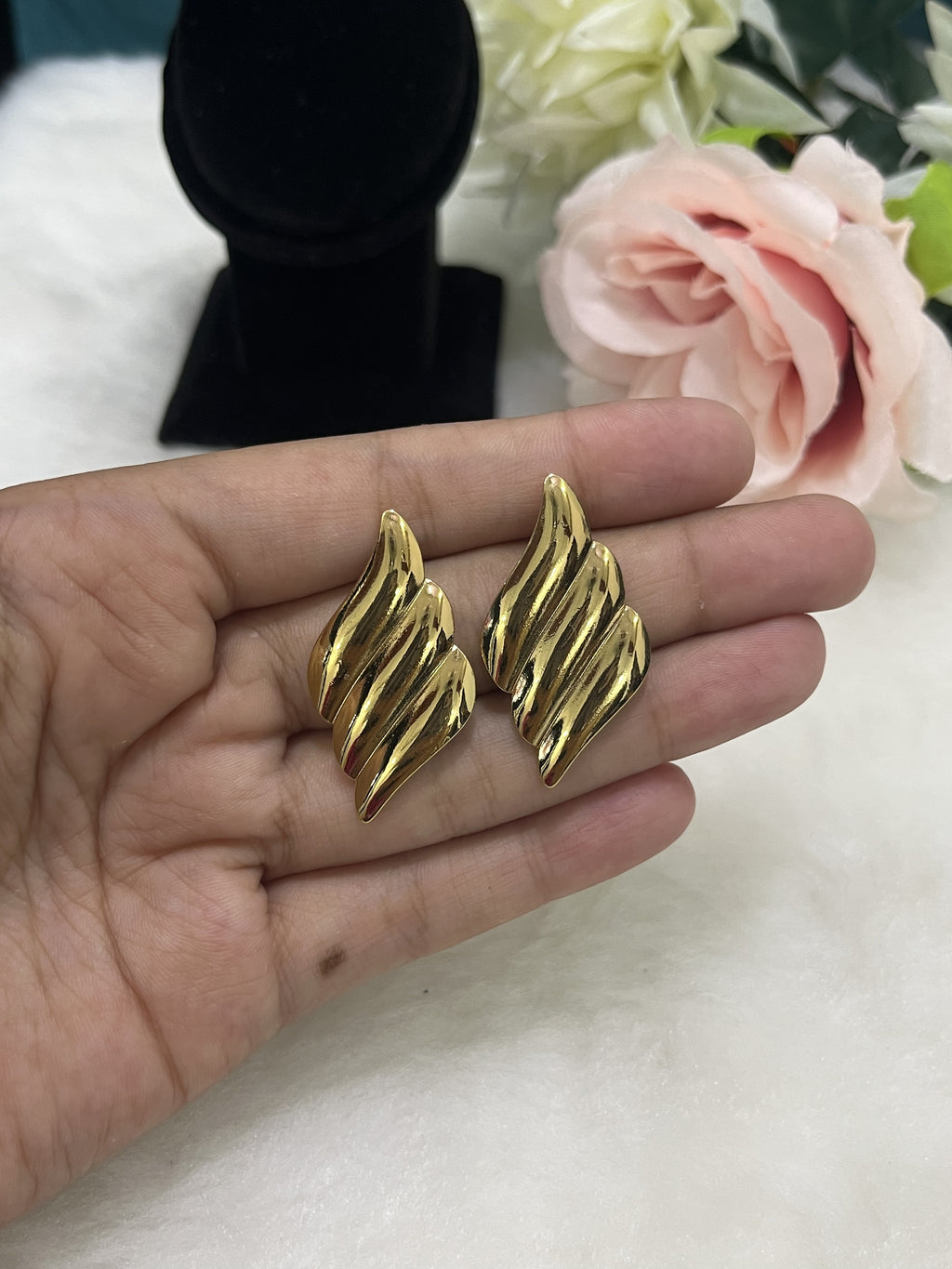 Leaf Earring Anti Tarnish