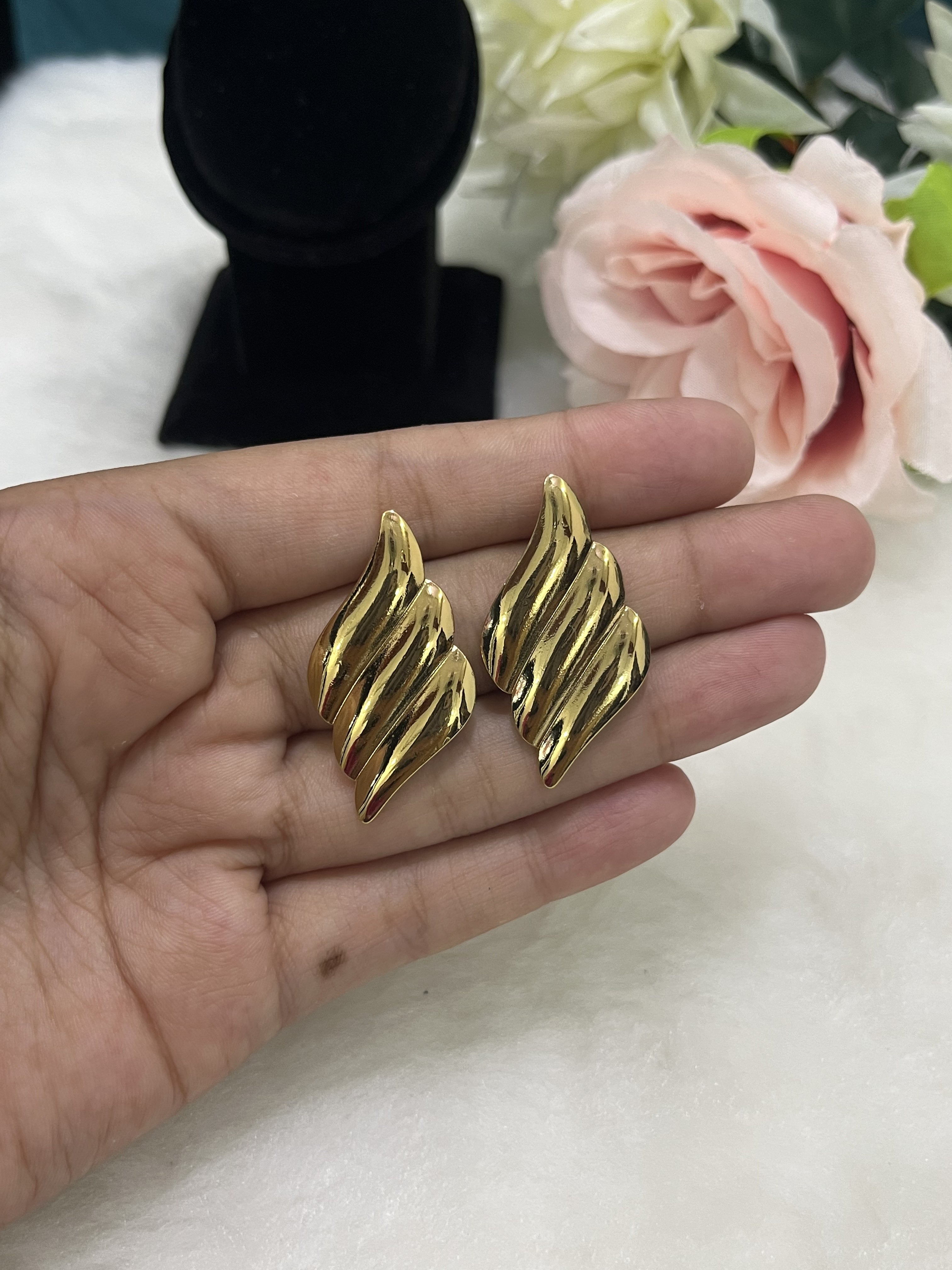 Leaf Earring Anti Tarnish