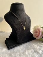 Heavy Heart Pendent Necklace Anti Tarnish