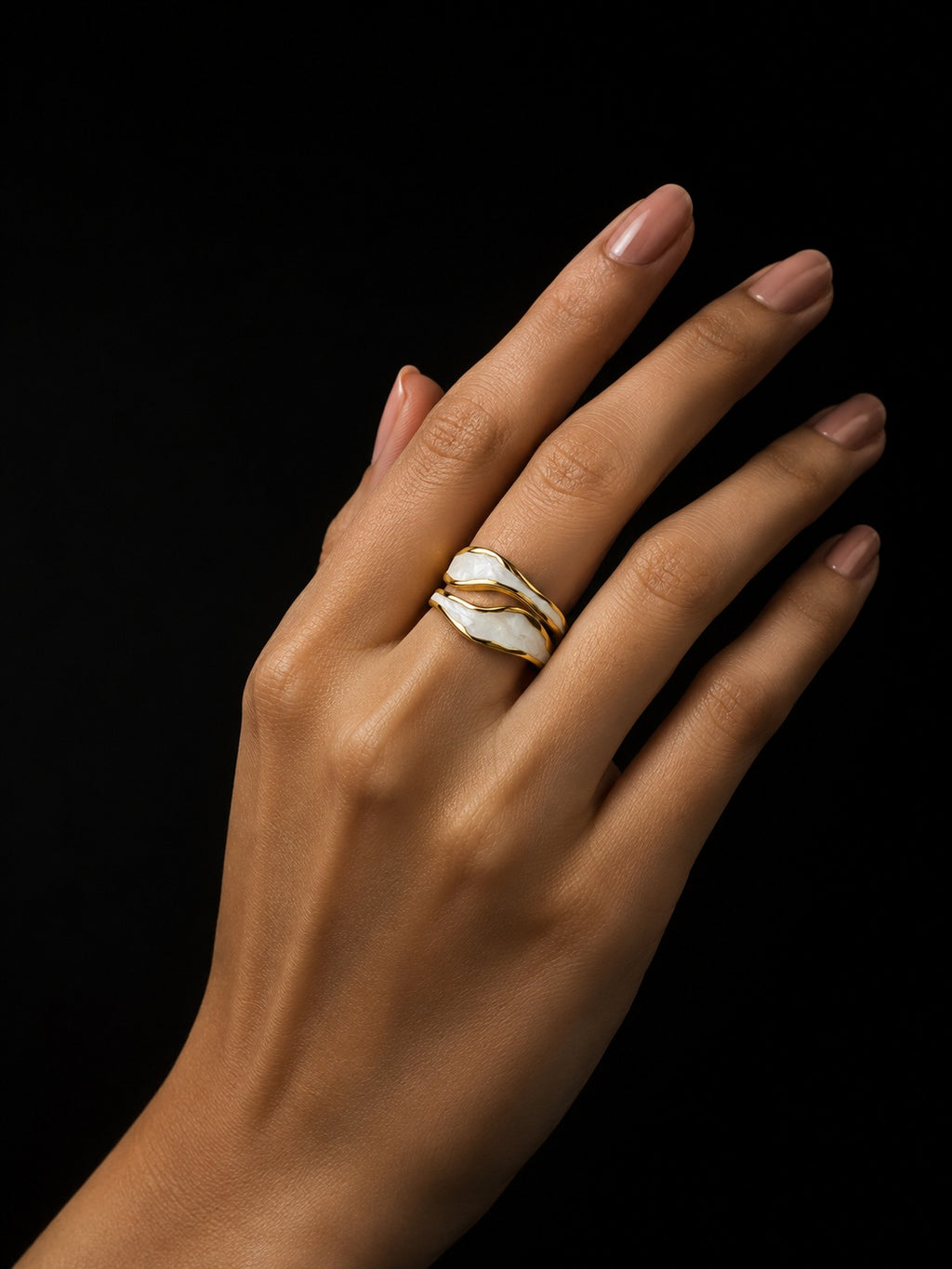 Wave Ring Anti Tarnish