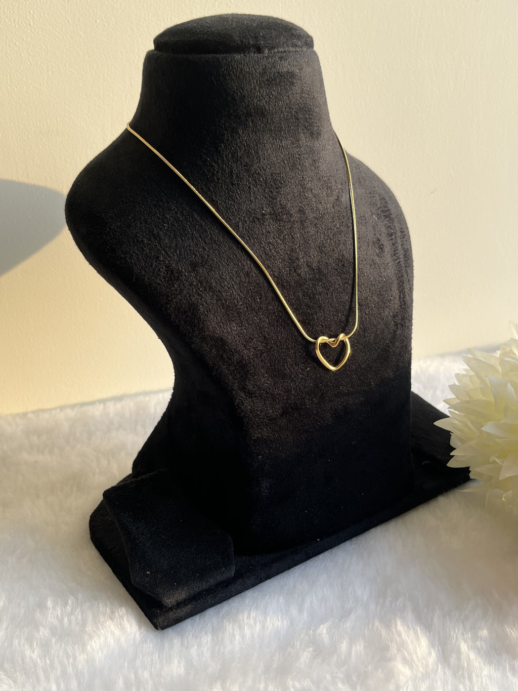 Heart Pendent Necklace Anti Tarnish