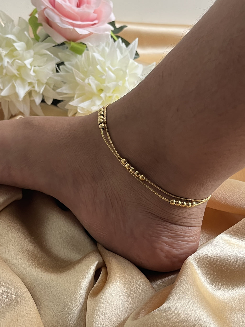 Double Chain Beats Anklet