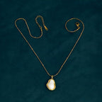 Moon Drop Pendent Necklace Anti Tarnish