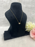 Double Star Pendent Necklace Anti Tarnish