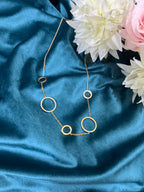 Ring Chain Pendent Necklace Anti Tarnish