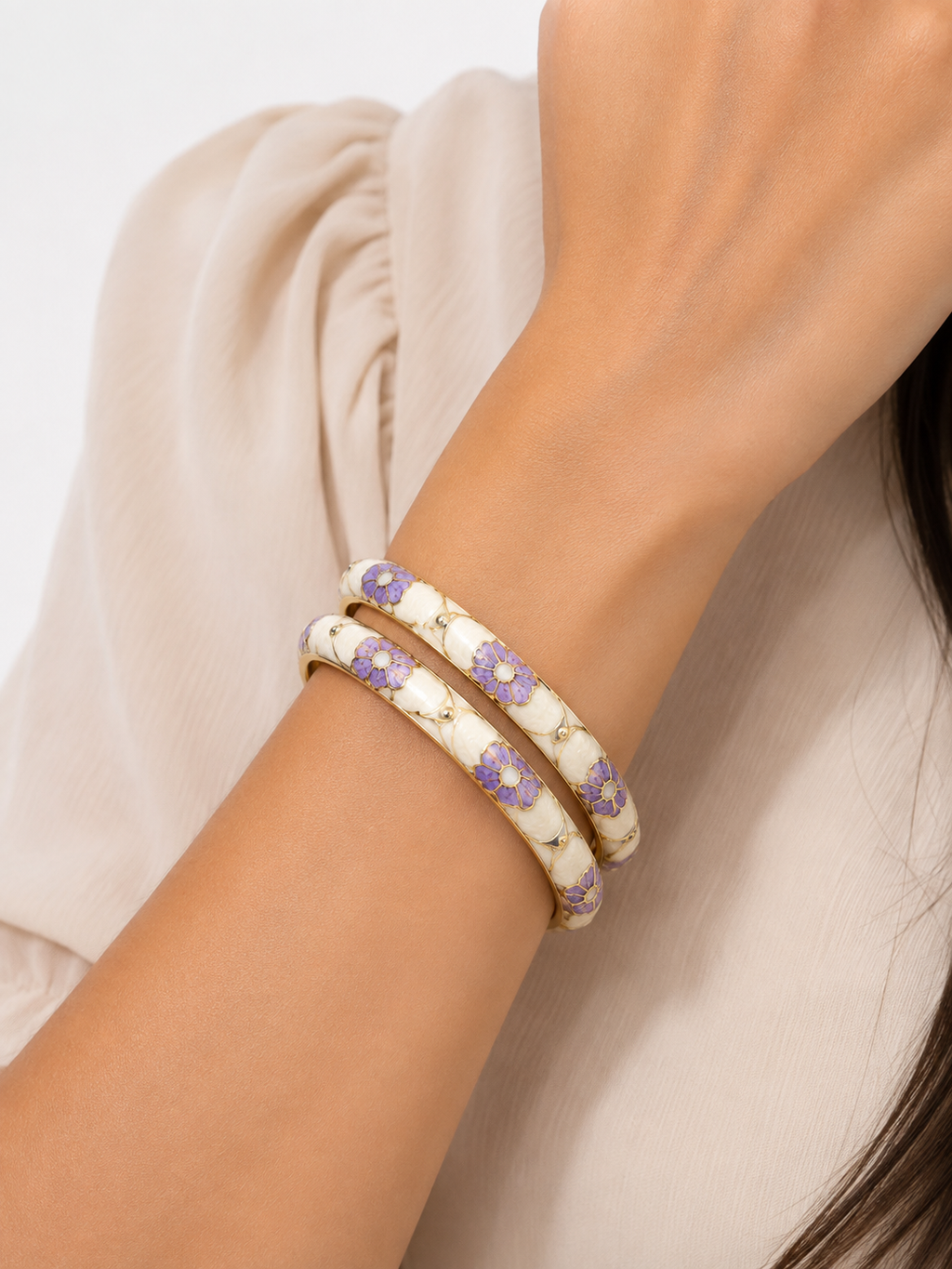 White Meena Kari Kada