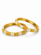 Yellow Meena Kari Kada