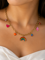 Rainbow Necklace Anti Tarnish