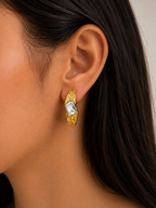 Golden Vintage Hoops Anti Tarnish
