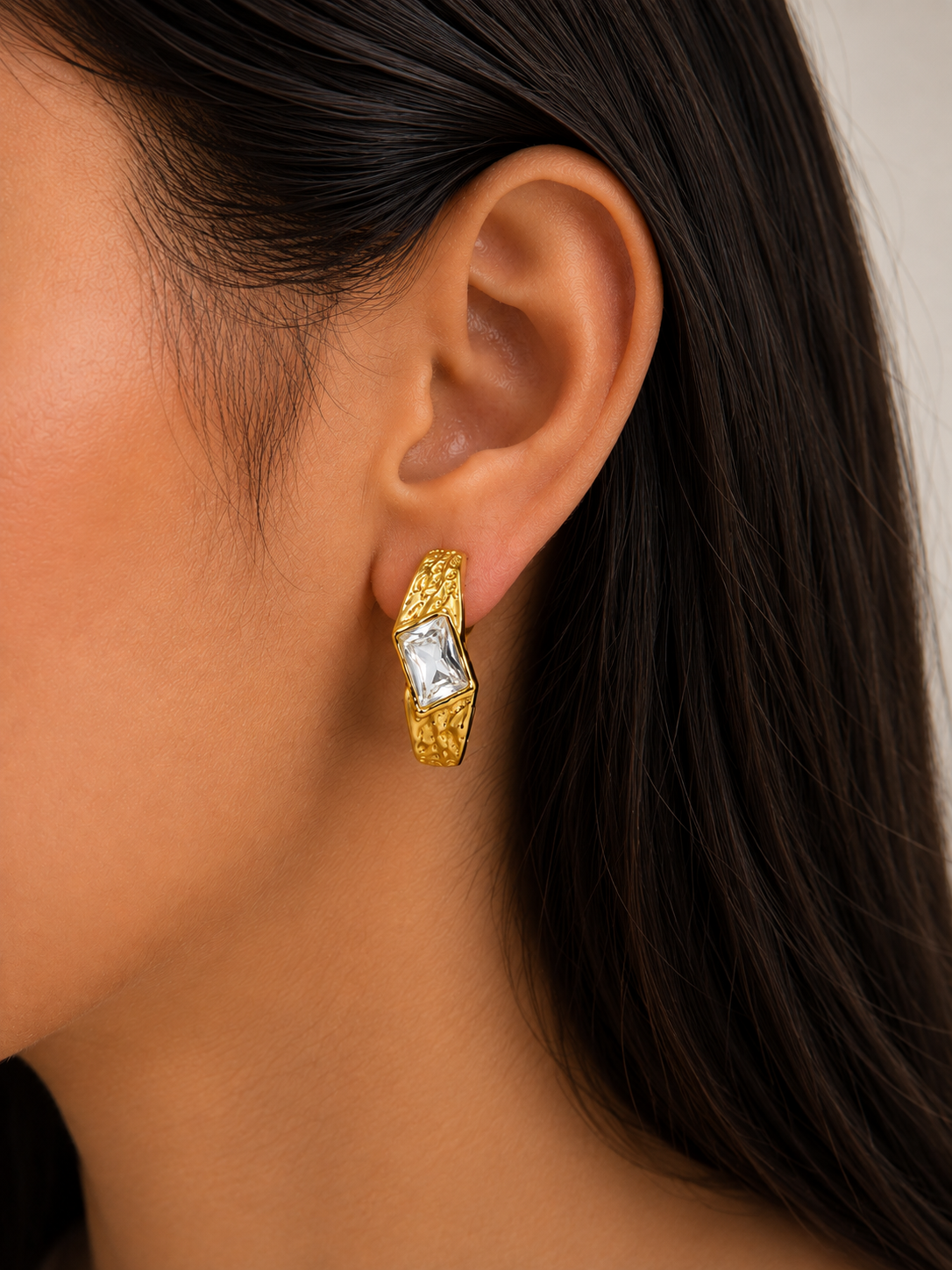 Golden Vintage Hoops Anti Tarnish