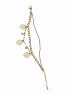 Golden Tripale Heart Bracelets Anti Tarnish