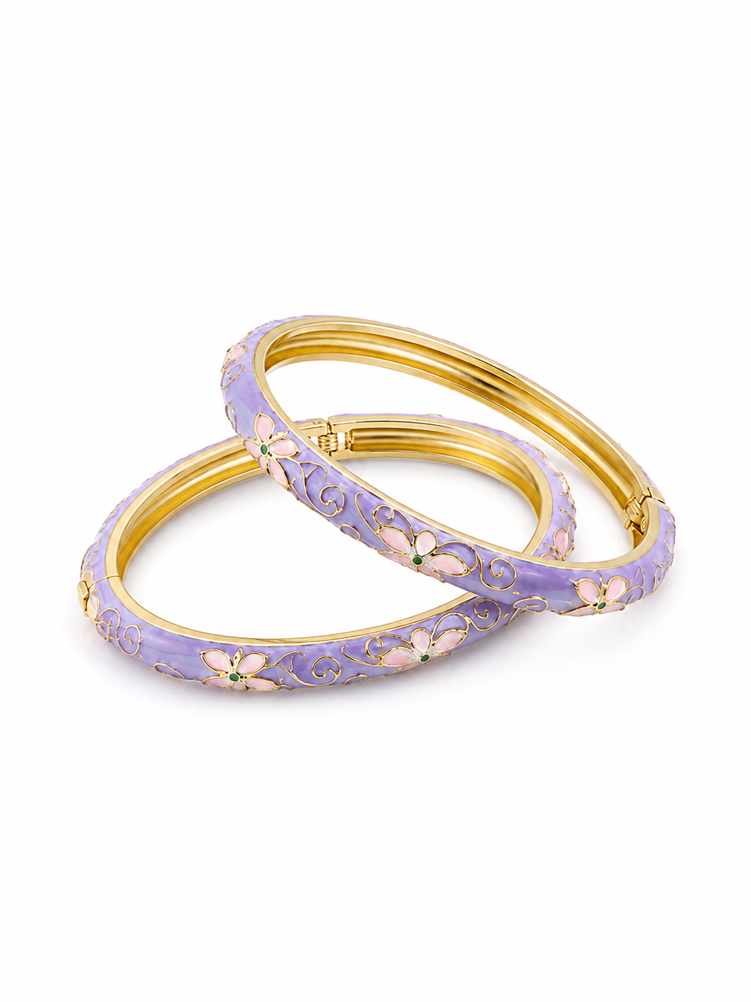 Dark Purple Meena Kari Kada