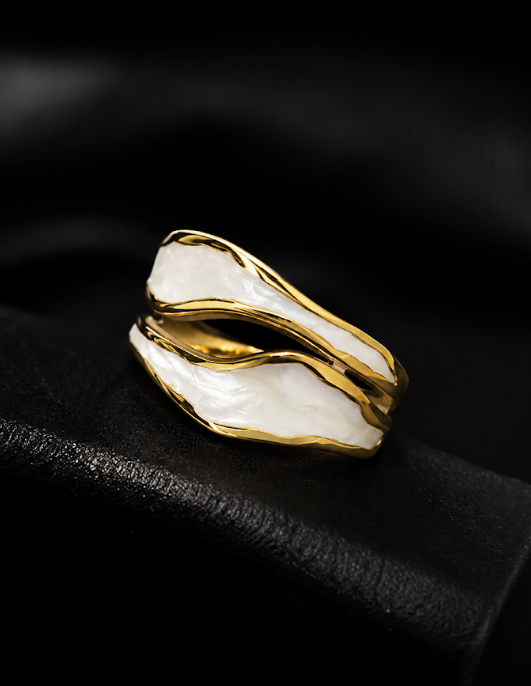 Wave Ring Anti Tarnish