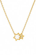 Double Star Pendant Necklace