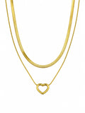 Double Layer Heart Necklace