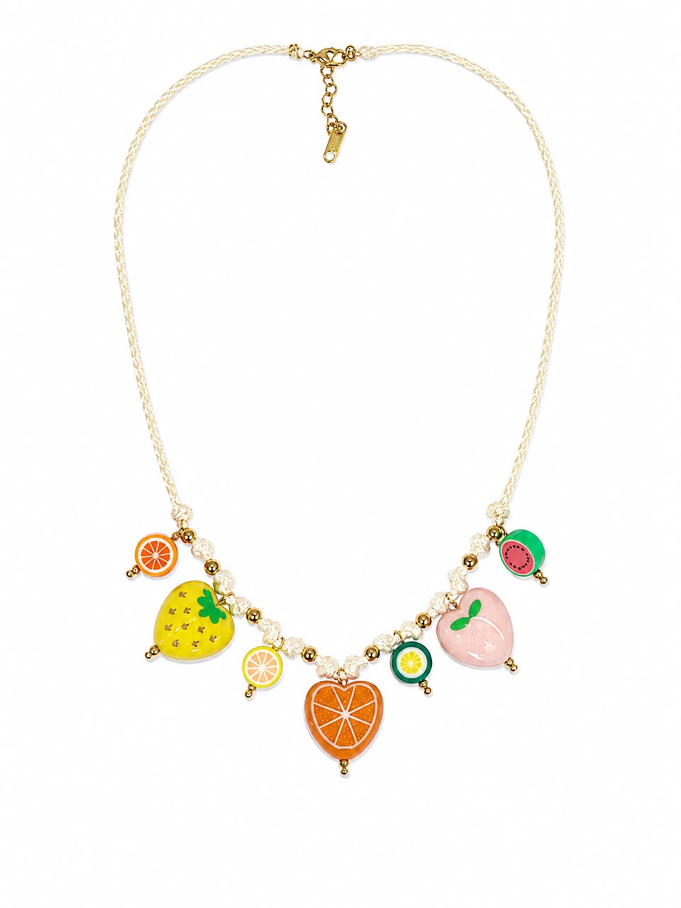 Colorful Fruit Charm Necklace