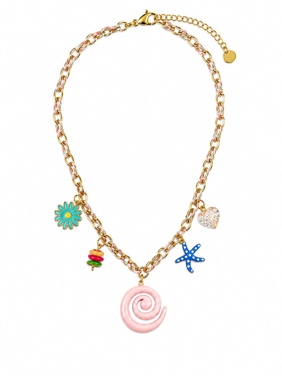 Colorful Charm Pendant Necklace