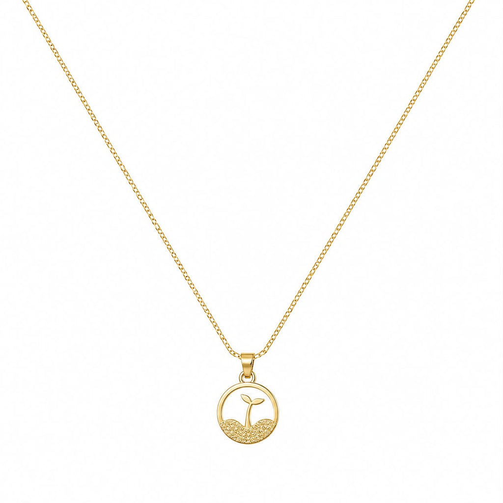 Tree of Life Circle Pendant Necklace