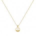 Tree of Life Circle Pendant Necklace