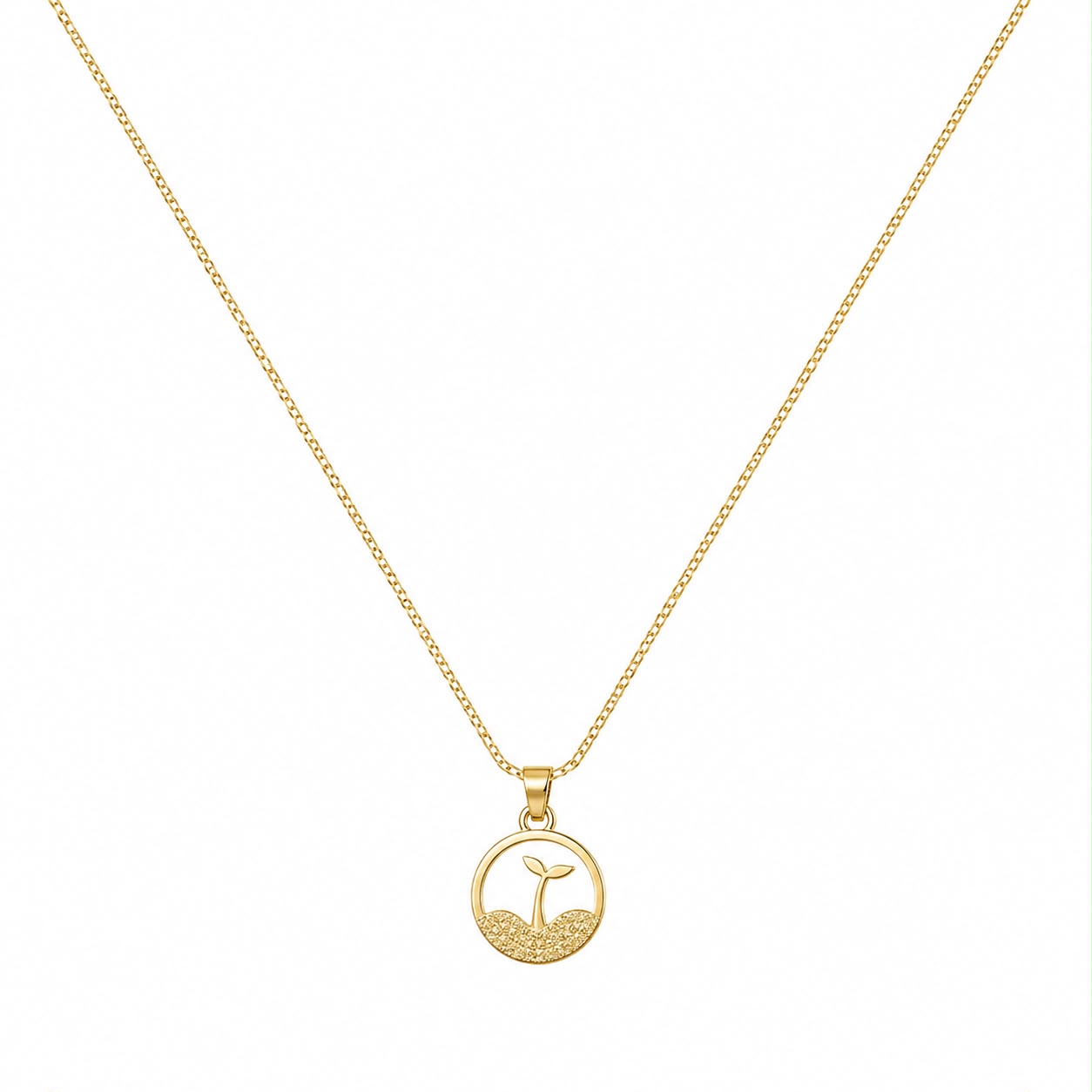 Tree of Life Circle Pendant Necklace