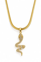 Snake Pendant Necklace – Anti Tarnish Gold Plated Necklace for Women