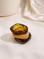 Brown & Amber Bangle Stack for Women [Set Of 3]