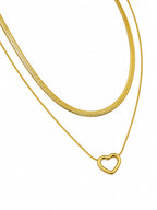 Double Layer Heart Necklace