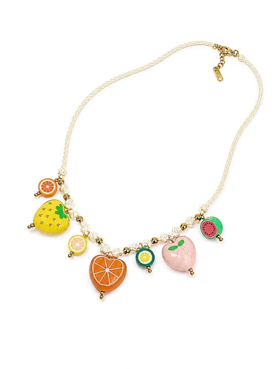 Colorful Fruit Charm Necklace