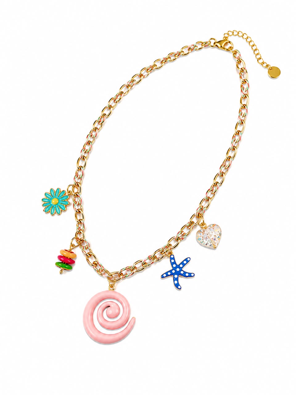 Colorful Charm Pendant Necklace