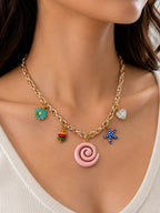 Colorful Charm Pendant Necklace