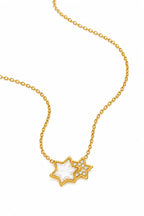 Double Star Pendant Necklace