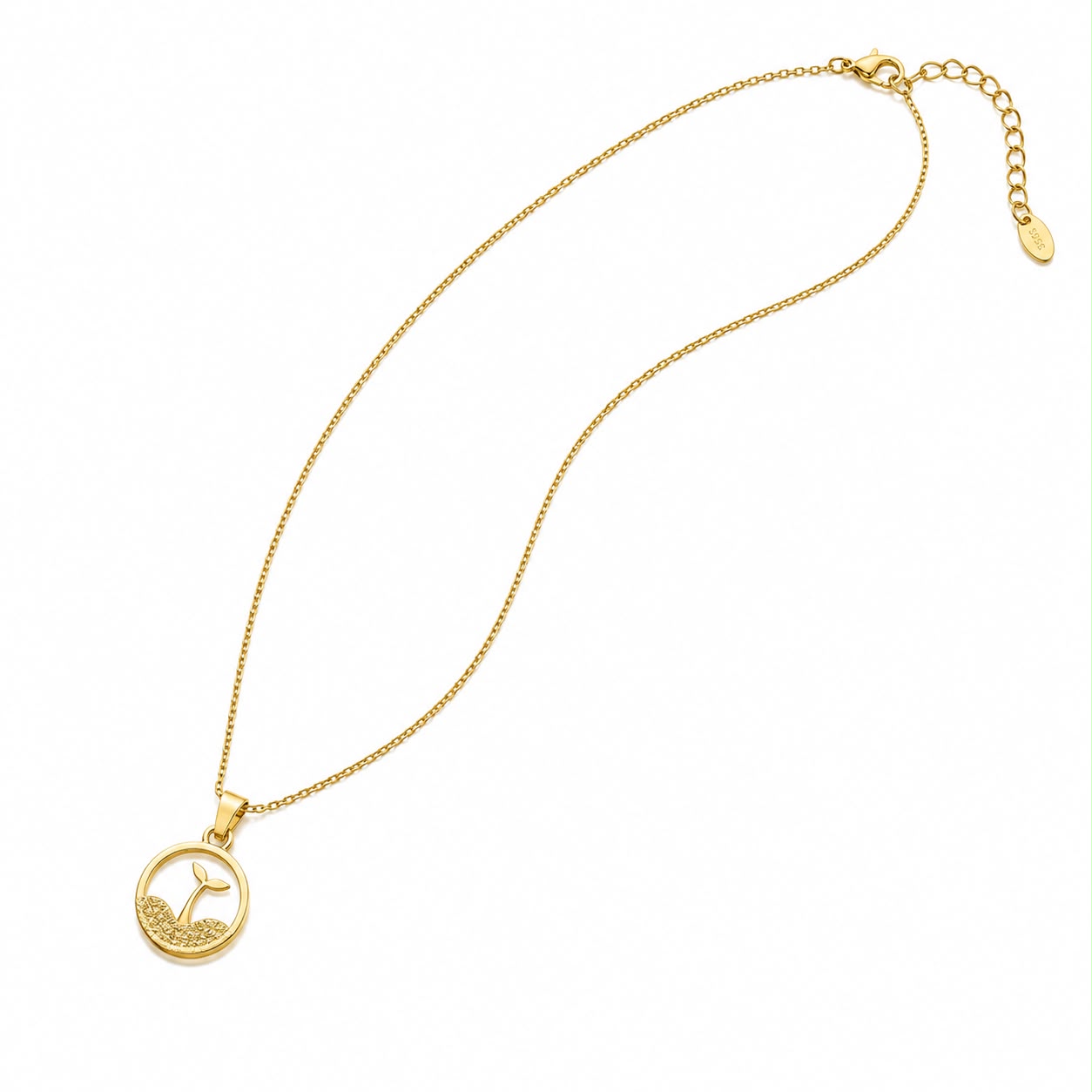 Tree of Life Circle Pendant Necklace
